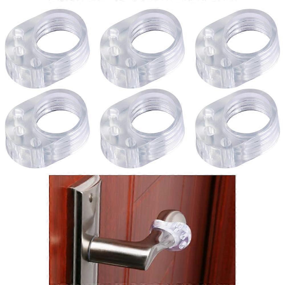 Door Stopper Wall Protector, Bumper Protector, Reusable Rubber Door Stops from Door Knobs, Shock Absorbent Wall Shield for Door Handle