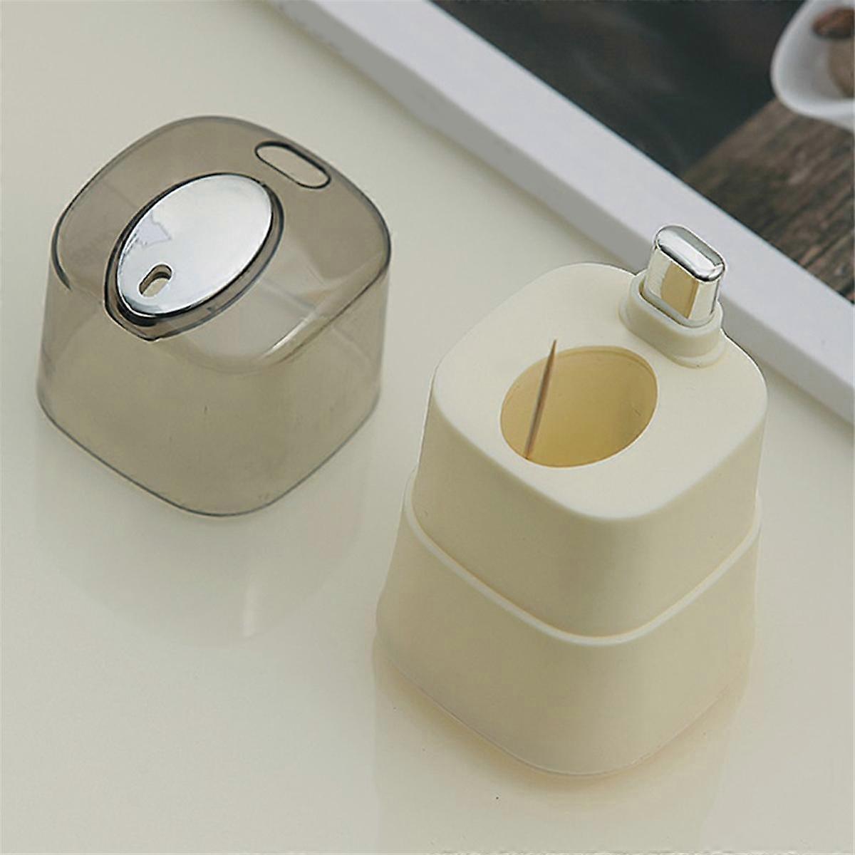 4Pcs Toothpick Holder Dispensers Automatic Toothpicks Container Toothpicks Storage Dispensers Boxes for Room