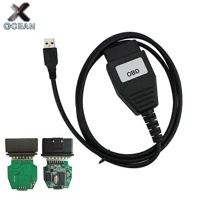 FOCOM For Ford For Mazda OBD2 USB Interface Multi-Language Green PCB PIC18F2455&MCP2515 Chip Free Shipping