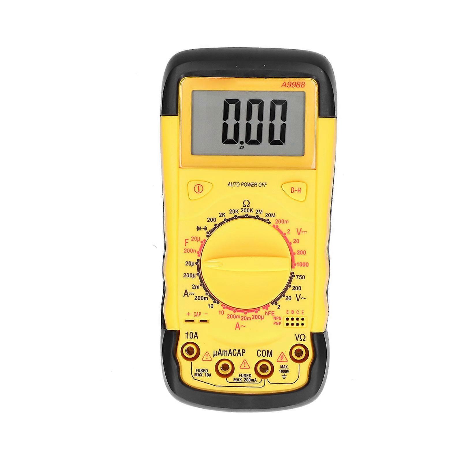 Multifunction Multimeter with Intelligent Overload Protection and Automatic Shutdown for Current and Capacitance Measurement
