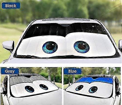 Car Windshield Sunshade Cartoon Eyes Front Auto Sun