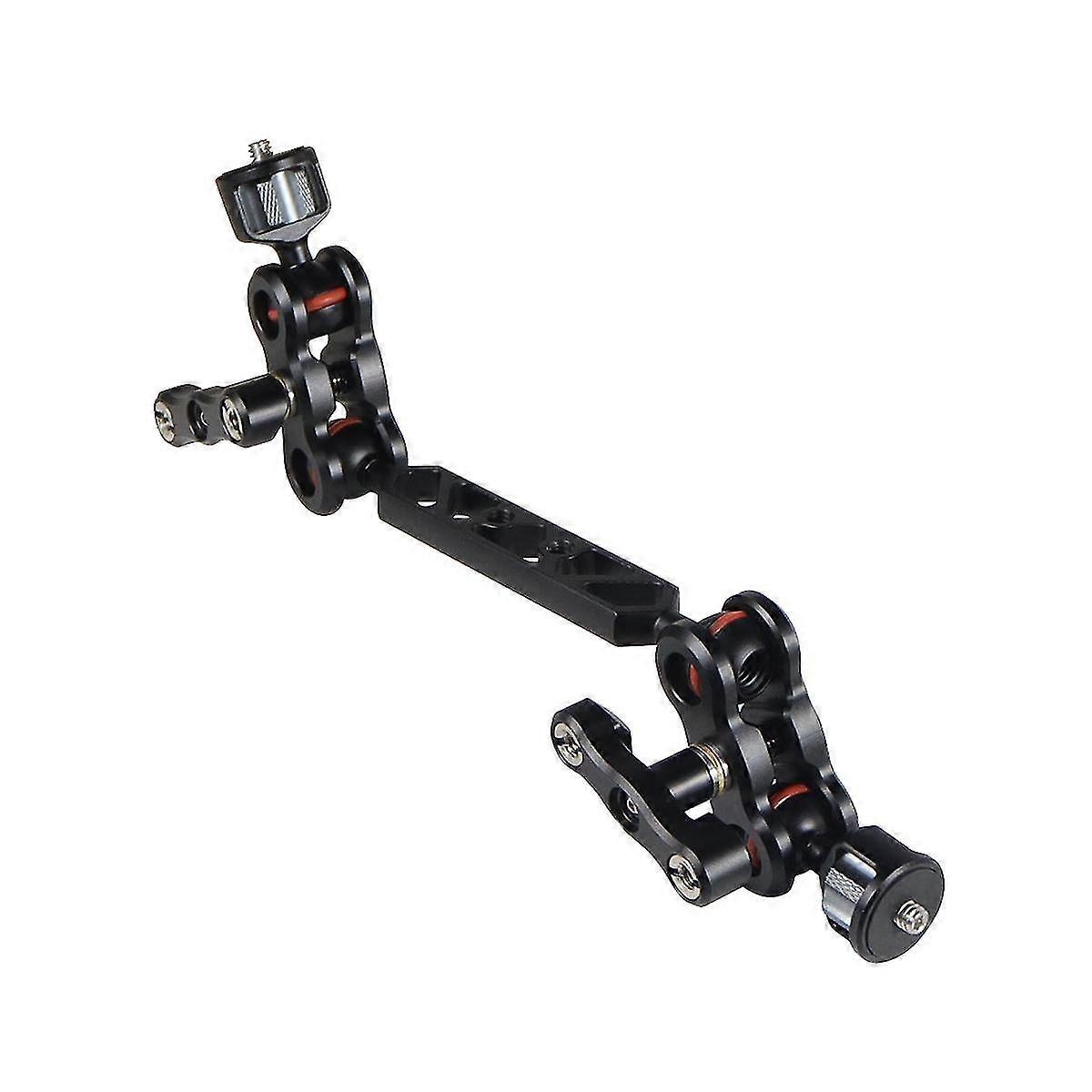 5inch Aluminum Camera Articulating Arm Dual Ballhead Extension Bar With 14inch Screws For Dslr Cam