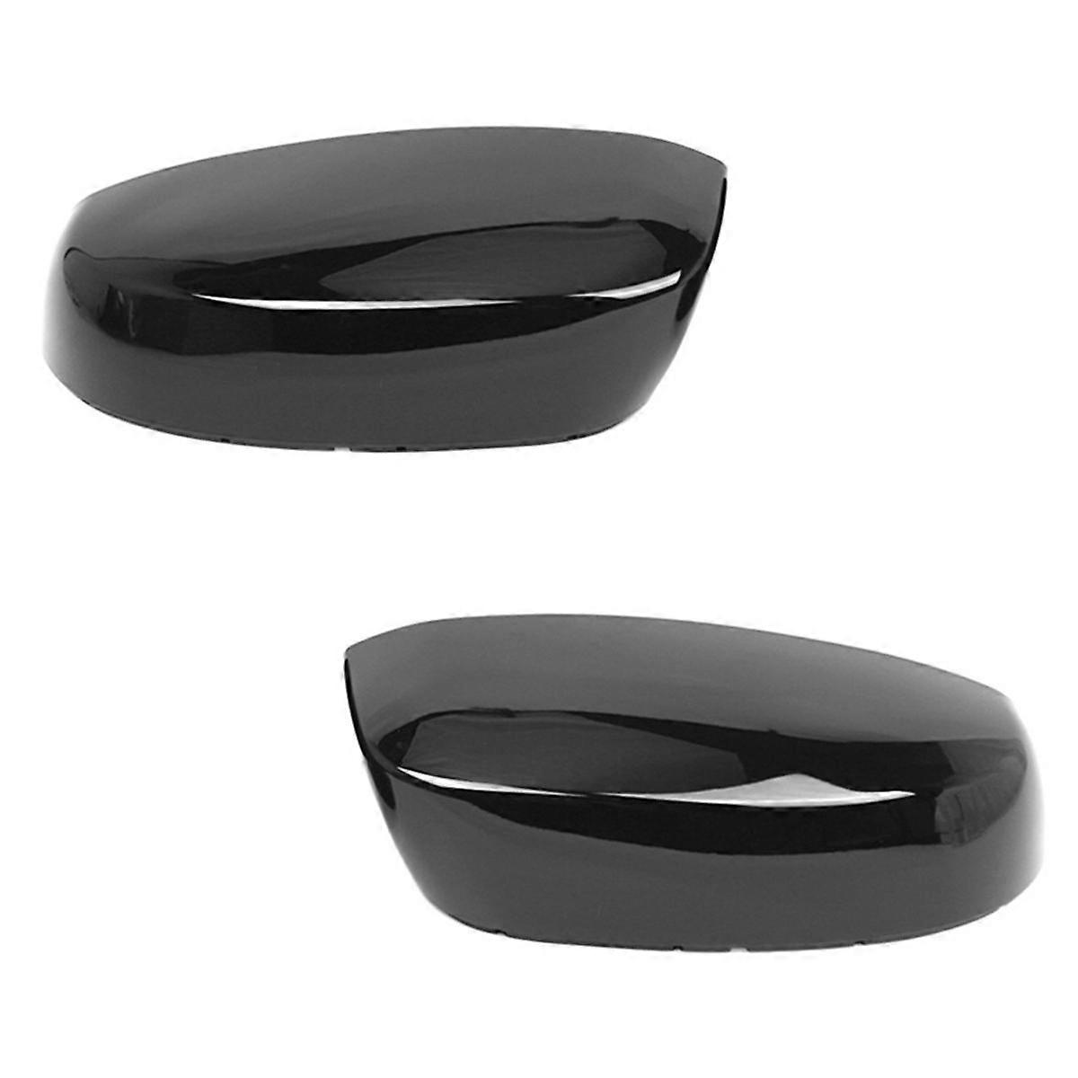 Black Rearview Mirror Cover Side Mirror Housing for 07-13 128-00902R 128-00903L GM1320377 GM1321377