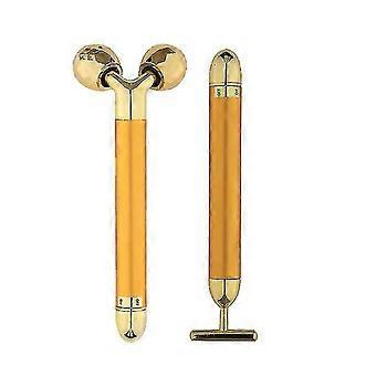 Masażer do twarzy 2 w 1 Beauty Bar Golden Pulse, 3d Roller-ZZY