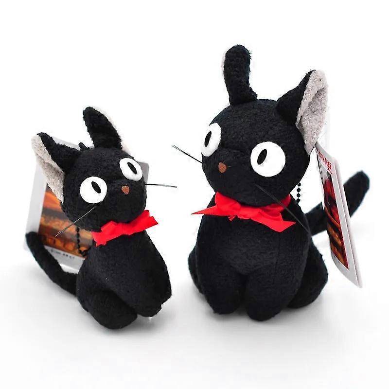 Studio Ghibli Hayao Miyazaki Kiki's Delivery Service Black JiJi Plush Toy Cute Mini Black Cat Kiki Stuffed Toy Keychain Pendant