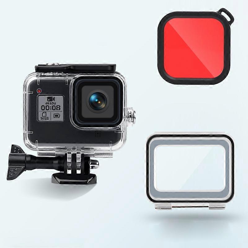45m Waterproof Touch Back Cover Lens Filter for GoPro HERO8