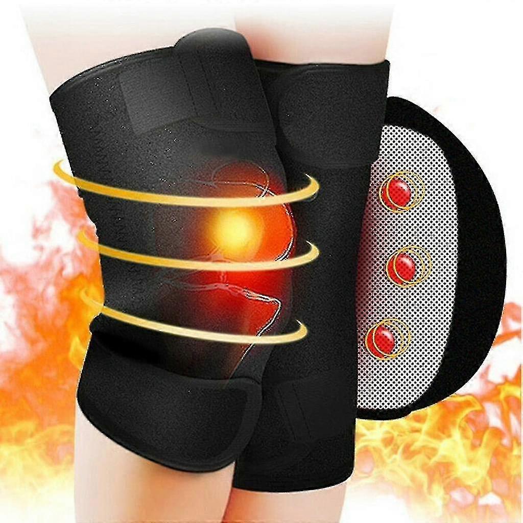 Self-heating Knee Support, 1 Pair Cold-proof Adjustable Therapy Pad Arthritis Brace Protective Belt