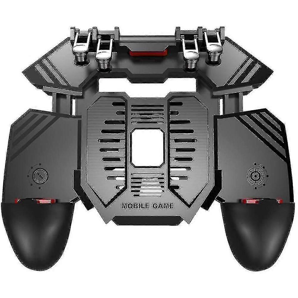 Ak77 Mobile Game Controller Pubg Game Controller Gamepad 6 Finger Gaming Trigger