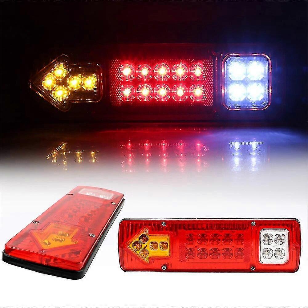 Lumini spate 19led 12v 24v Lampă de semnalizare Asamblare lumină auto Lumini de marșarier Lumini de stop compatibile Remorcă Camioane Camion barcă