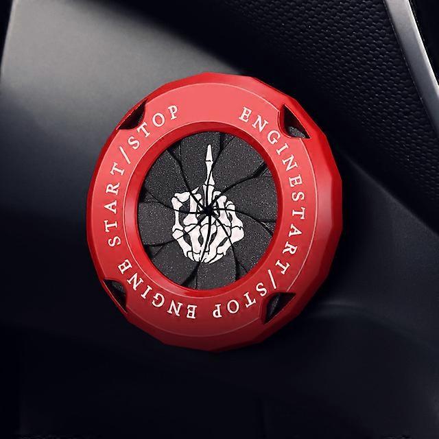Universal Car Moto Engine Start Stop Button Cover One-button Start Knob Protective Cover Ignition Device Switch Hidden Cover