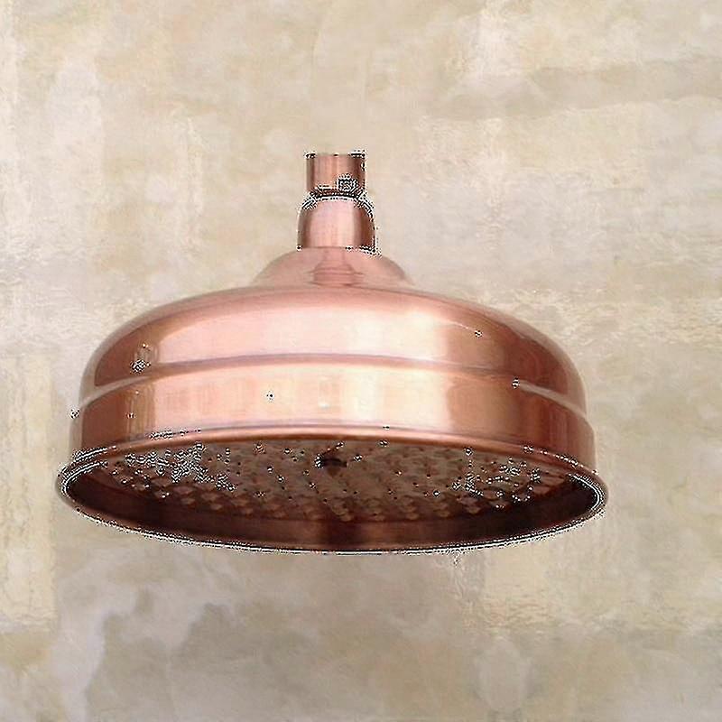 8 Inch Red Copper Antique Brass Round Shape Shower