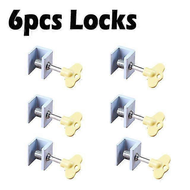 6pc sliding belt stopper cabinet locks door window lock limiter window lock translation screen lock child window security lock