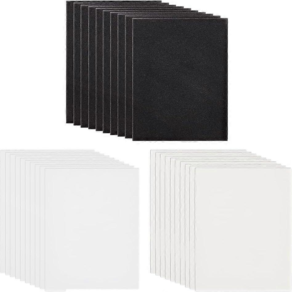 Bloting Paper Set with Sponge for Dried Flower Making Flower Press Supplies Rectangle White 201x150x3mm