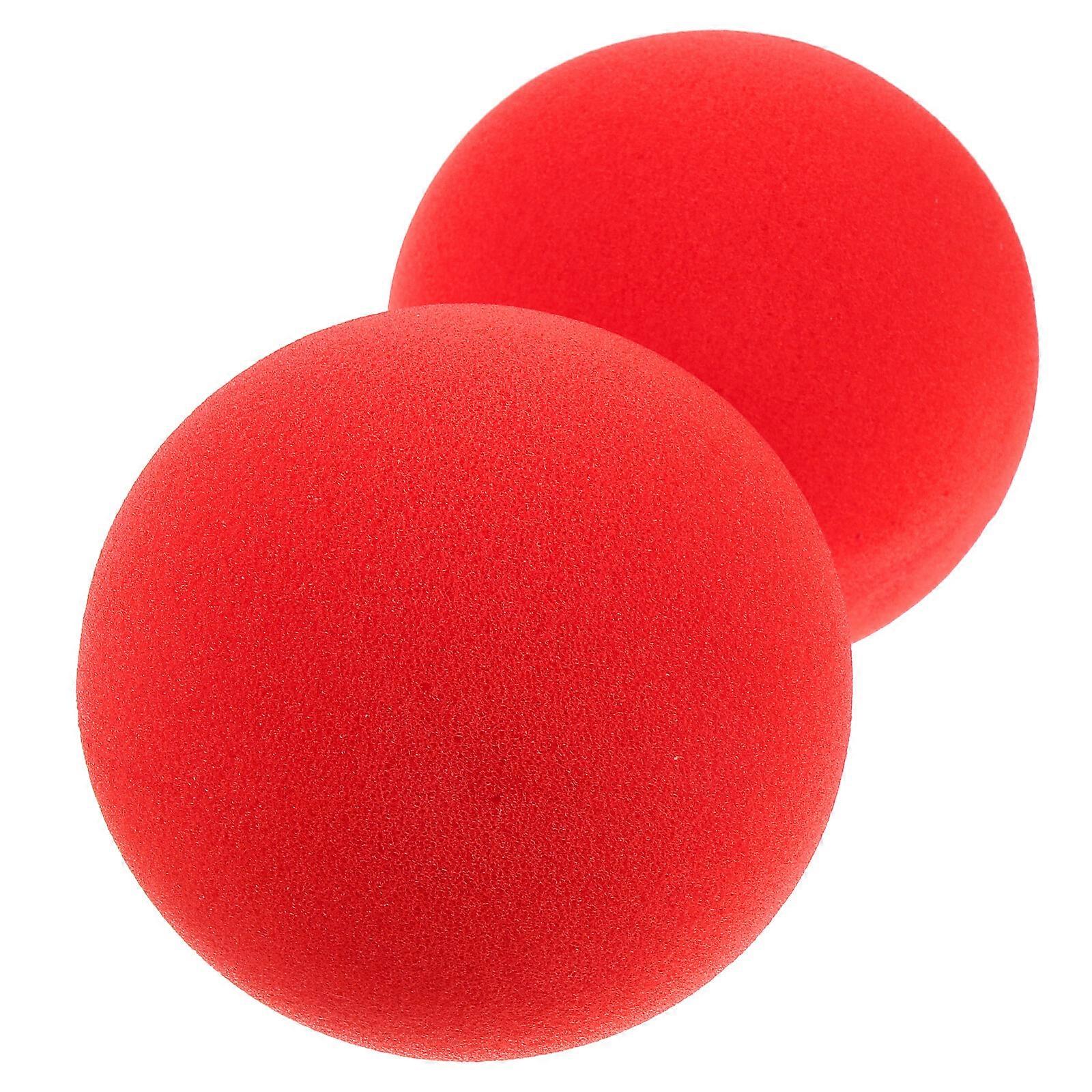2 palline di spugna rosse classiche, accessori per trucchi e performance