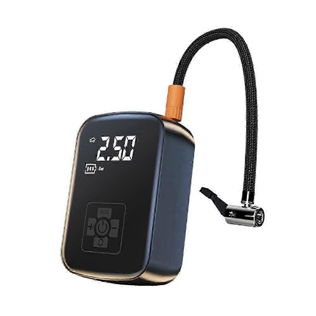 Reifenfüllpumpe Auto-Luftkompressor Mikro-Auto-Aufblaspumpe kann als Powerbank für Autos, Motorräder, Fahrräder verwendet werden