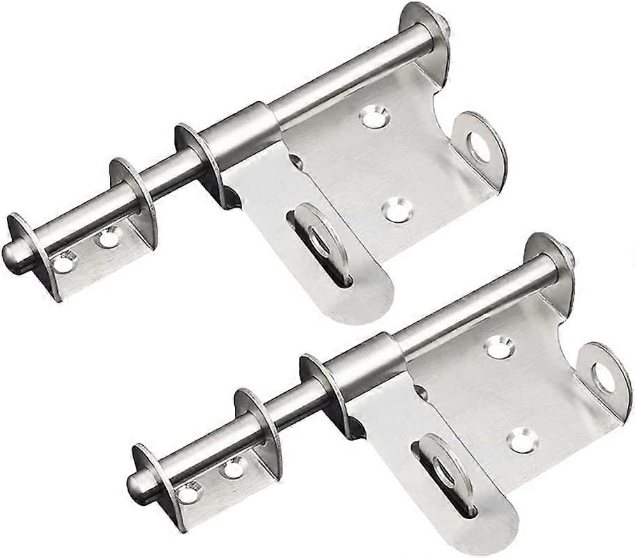 Pestillo De Puerta De Acero Inoxidable - Cerrojo Seguro Con Agujero Para Candado
