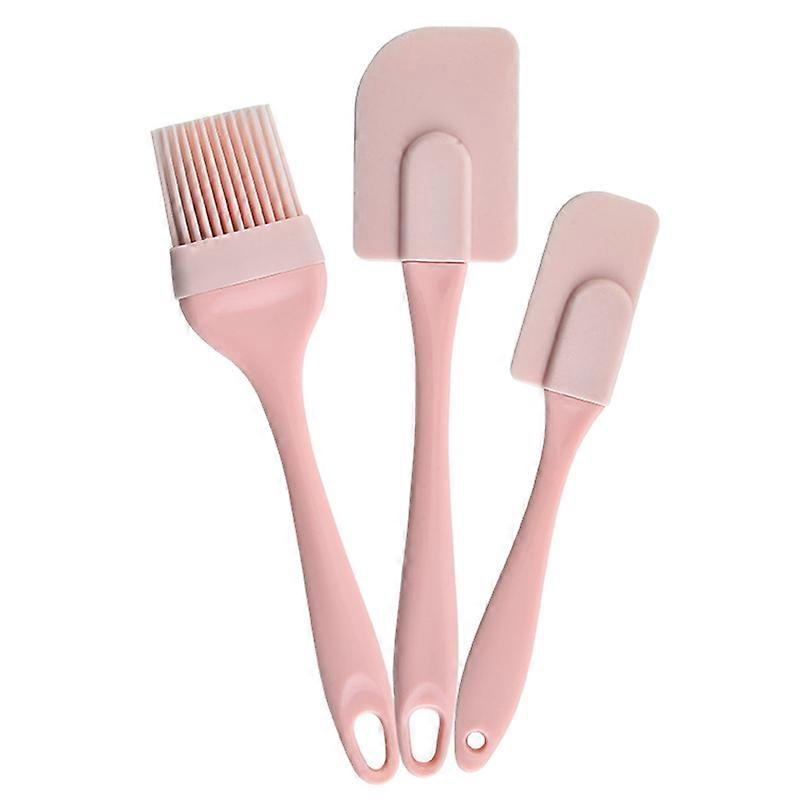 3Pcs/Set Cake Spatula Kit Portable Non-stick Silicone DIY Cream Scraper Spatula Kit for Kitchen