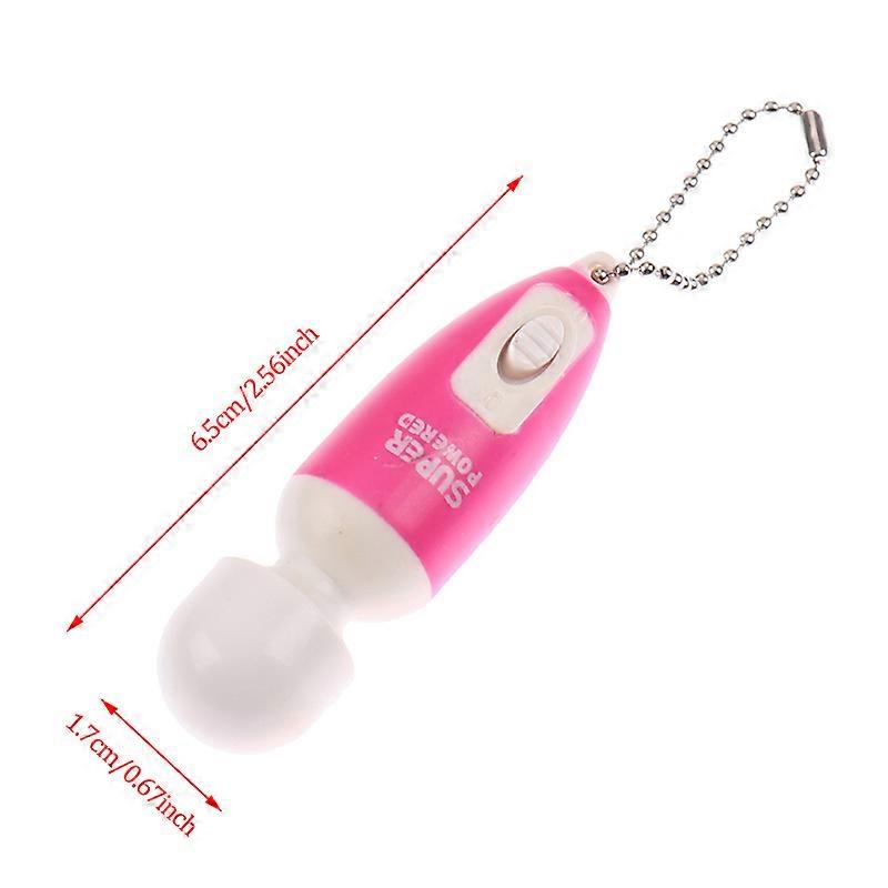 Portable Mini Cute Key Chain Full Body Massage Stick Fast Vibrate Relaxing Body Massager ( Random Color )
