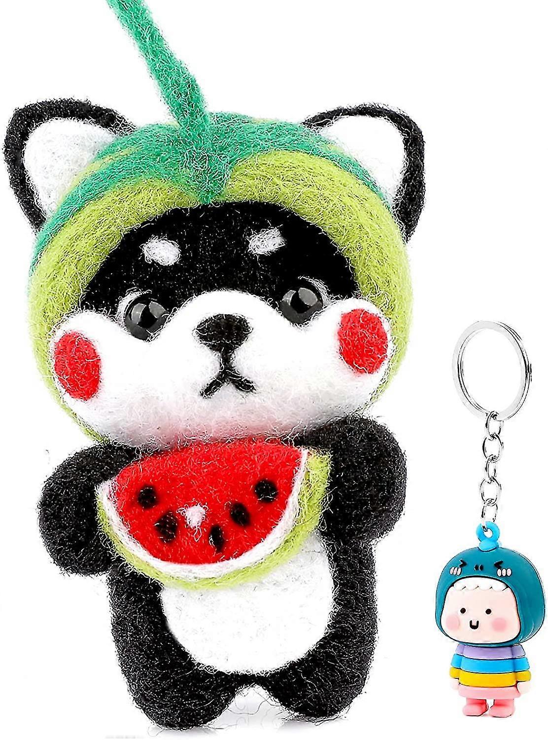 1 Set Animal Needle Felting Kit, Needle Felting Starter Kit With Instructions Animal Wool Felt Basic Tools Include Felting Needles, Finger Cots, Felti