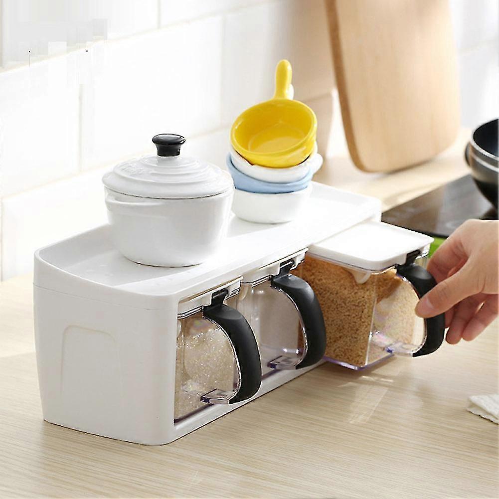 Salt Kitchen Storage Boxes Pepper With Handle Condiment Tool Seasoning