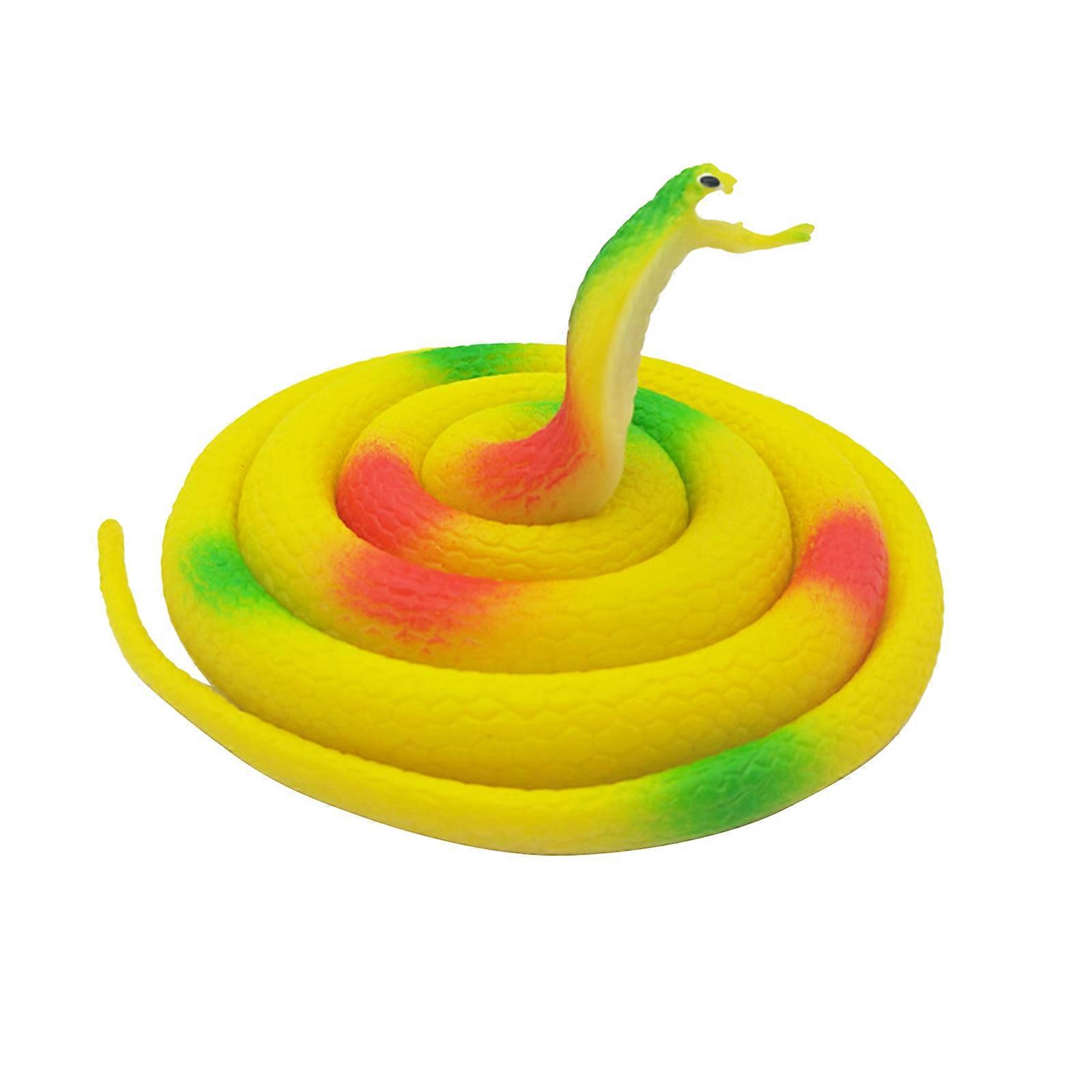 New Arrive Children's toy snake simulation snake whole person big green snake soft glue big fake snake animal model tricky props