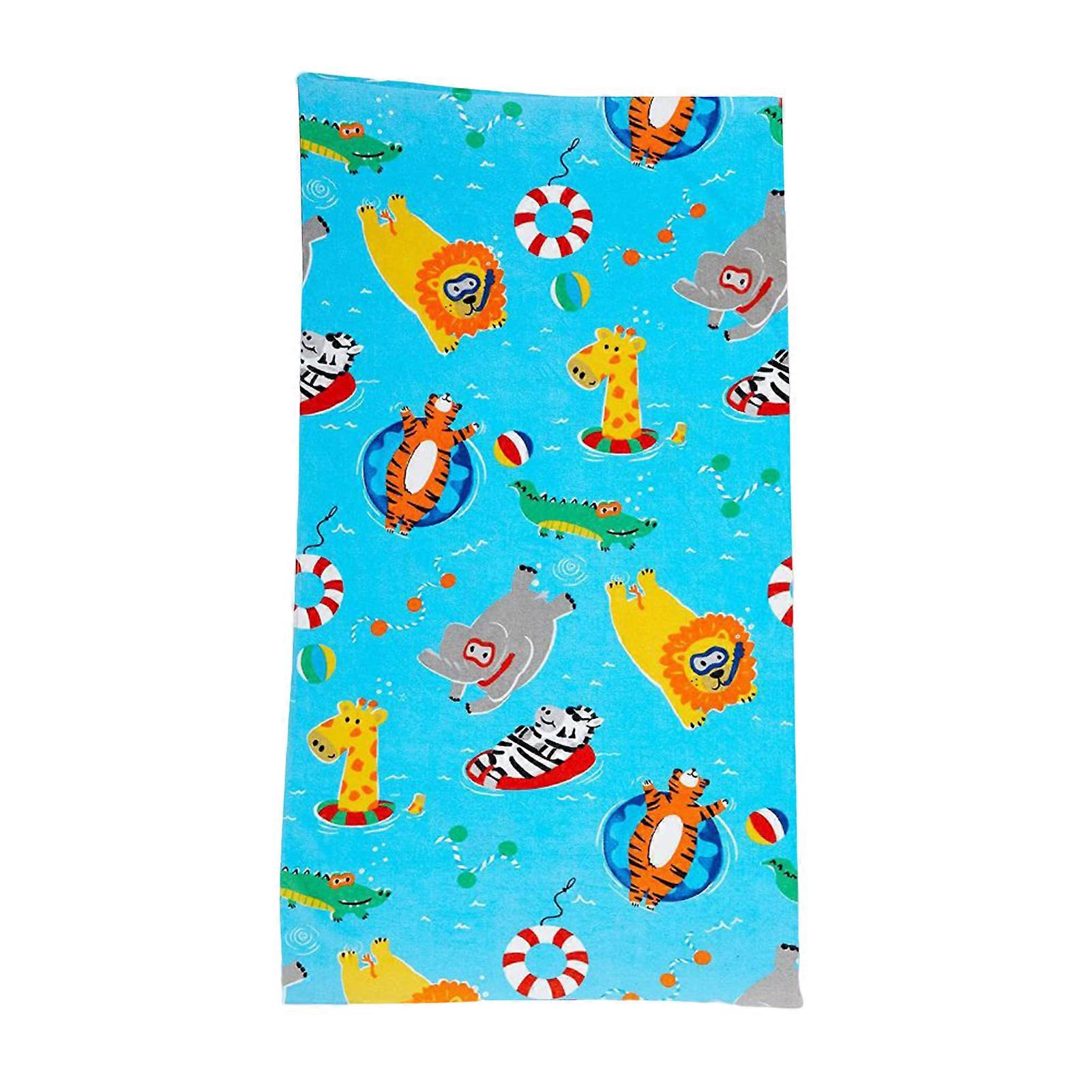 Outdoor Towel Monogrammed Vivid Embroidery Quick Drying Not Easy to Fade Foldable Strong Absorption Breathable Extra Large Beach Towel Beach Accessory