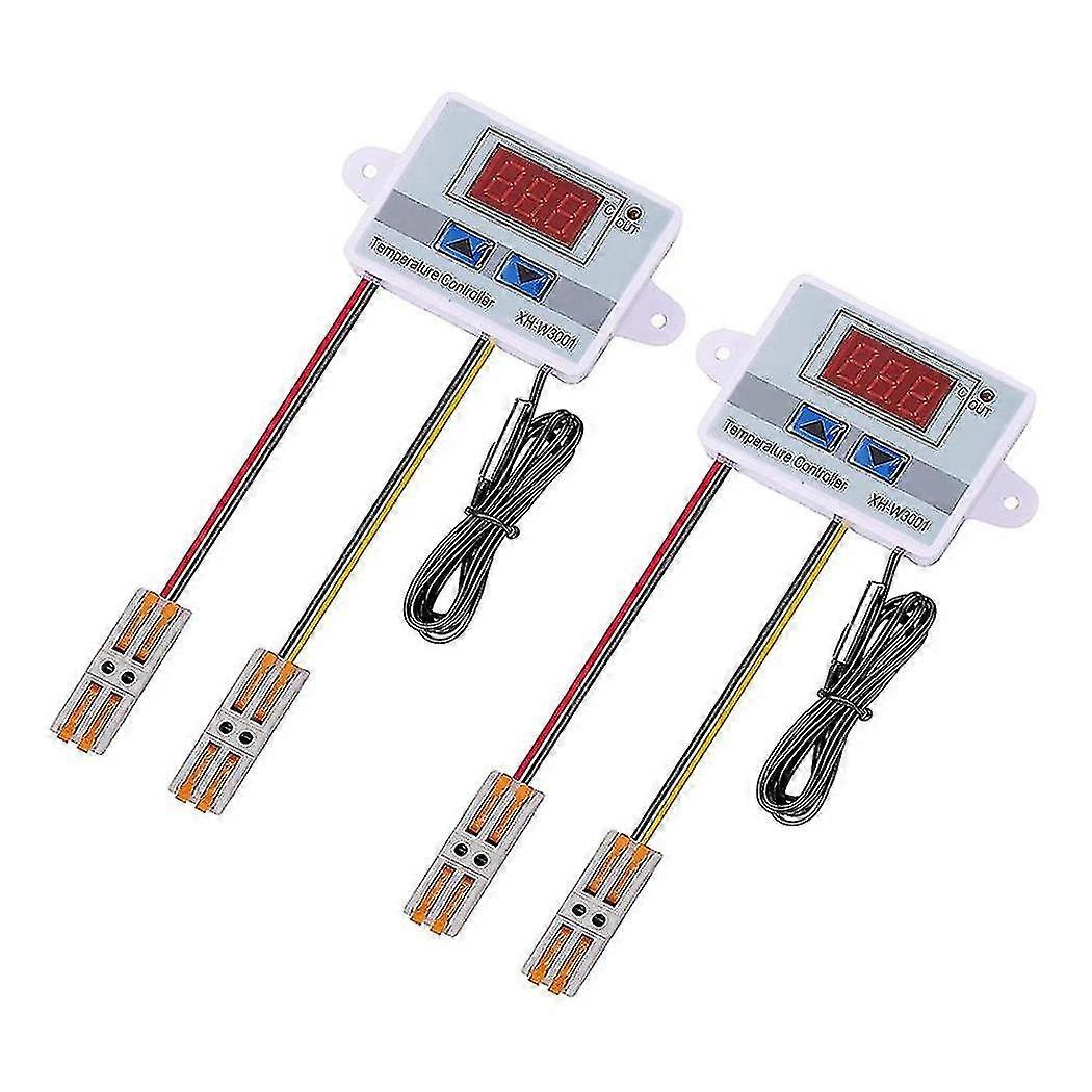 Dc12v 120w Xh-w3001 Digital Led Temperature Controller With Waterproof Probe And Quick Connector(2