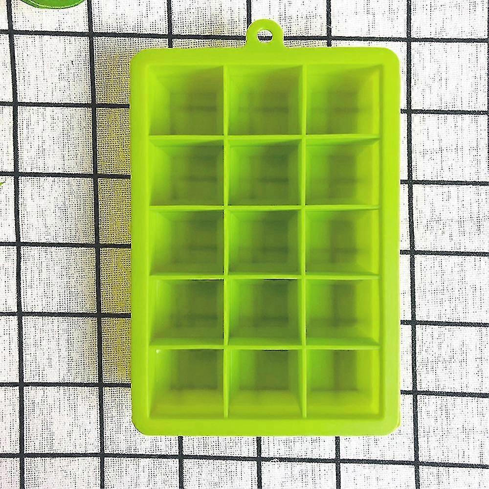 Ice Cube Trays With Lids, 2pack (yellow+green) Silicone Ice Cube Trays