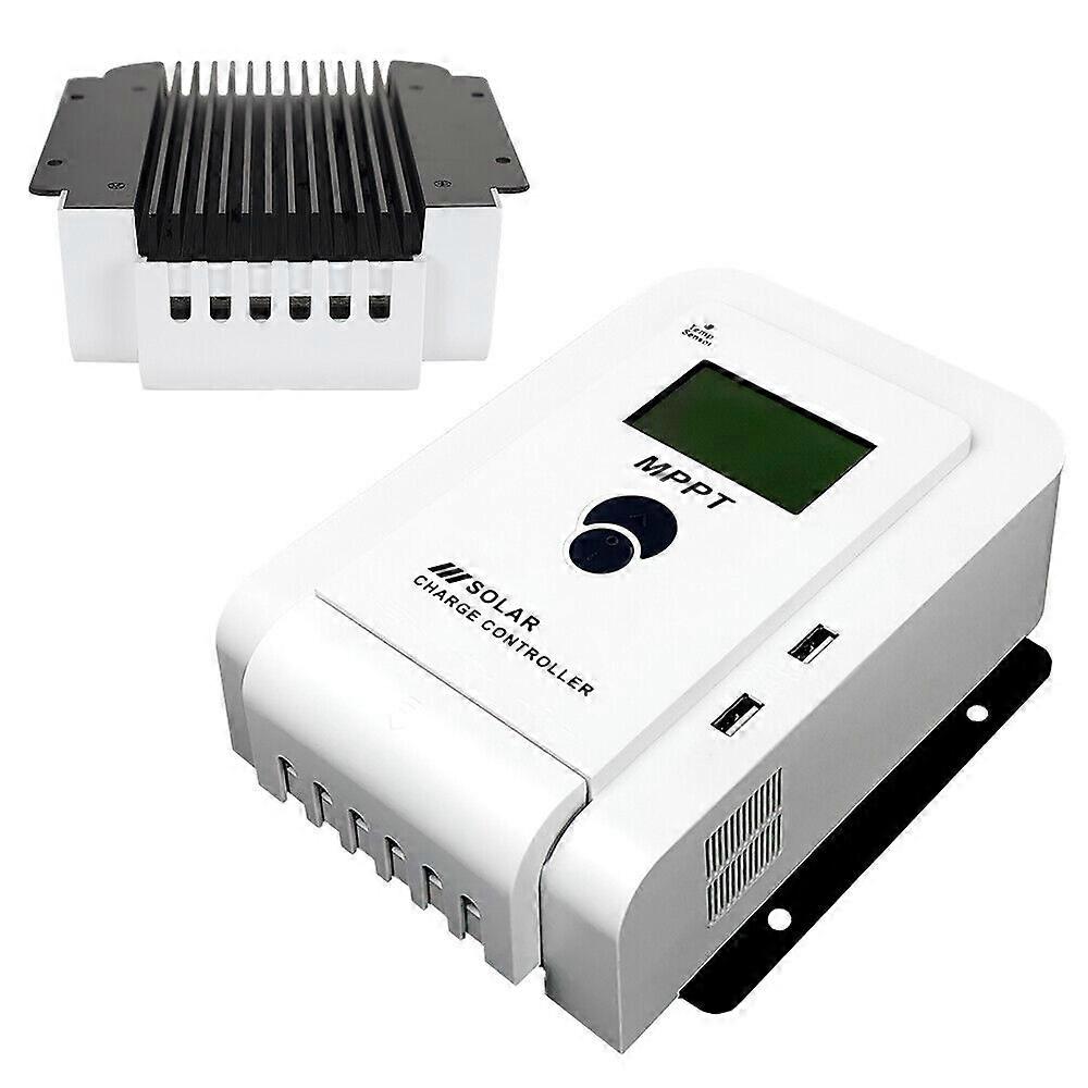 MPPT Solar Panel Regulator Battery Charge Controller LCD Auto Dual USB 12V/24V