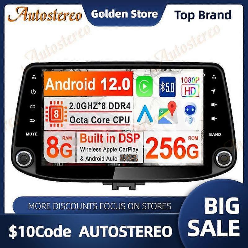 Carplay 4G Android 13 Car GPS Navigation For Hyundai I30 2017 21018 2019 Auto Stereo Multimedia Player Radio Recorder Head Unit