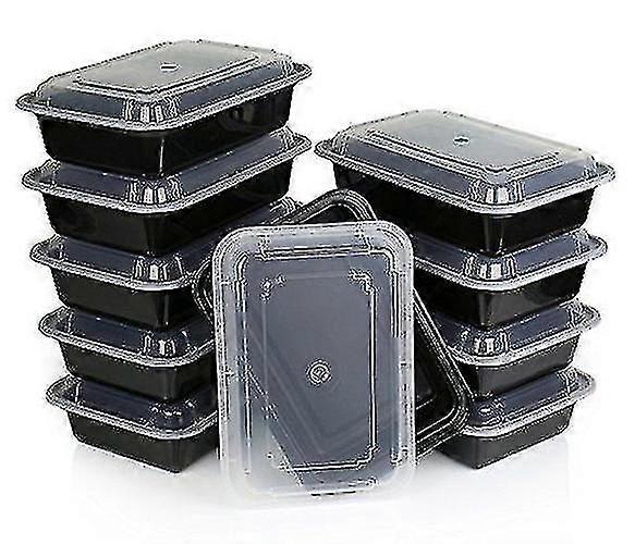 10 Pack Premium Stackable Microwave Re-usable Lunchbox Food Container Meal Boxes