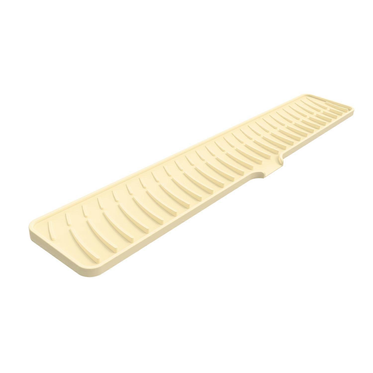 Silicone Drain Pad Faucet Mat Anti-Slip Quick Drying Soap Sink Mat Spill-Proof Countertop Protector