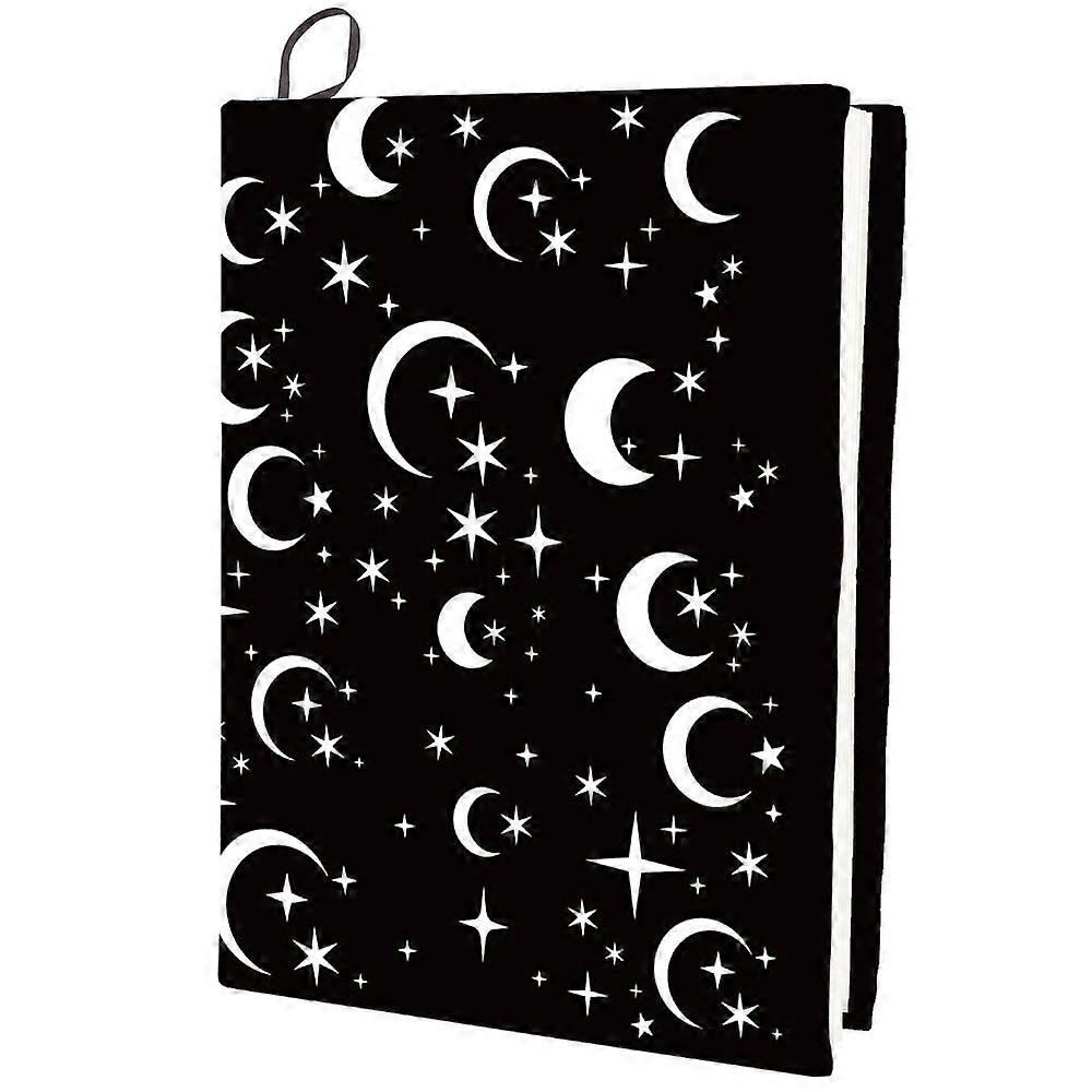 Polyester Book Covers Elastic Notebook Wraps Rectangle Moon 400x250mm