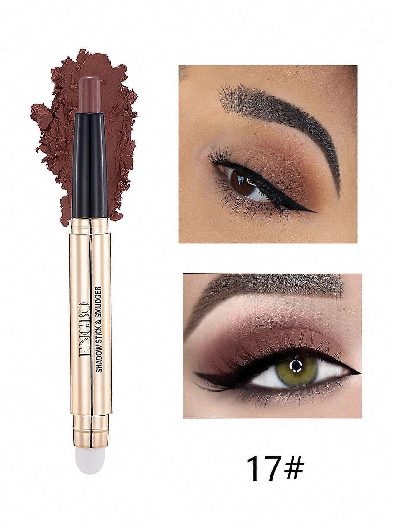 Lidschattenstift, 1 Stück Augenwischer mit mattem Finish Ultra glatter langlebiger Lidschattenstift Multidimensionaler Augenaufschlag