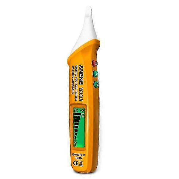 Voltmeter Electrical Sensor Test Pen Digital AC voltage Meter Orange