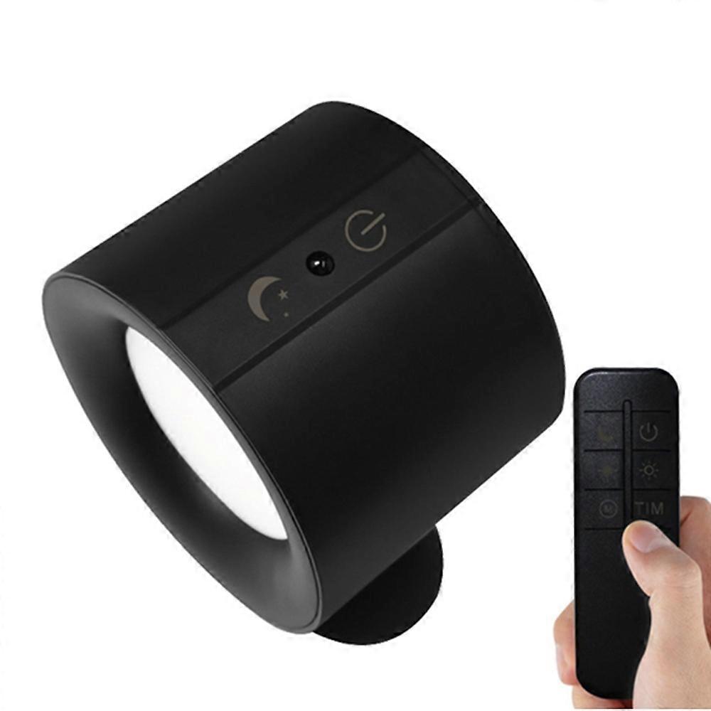 Magnetic LED Wall Lamp Bedside Atmosphere Reading Spotlight Bedroom Night Light with Remote Control 