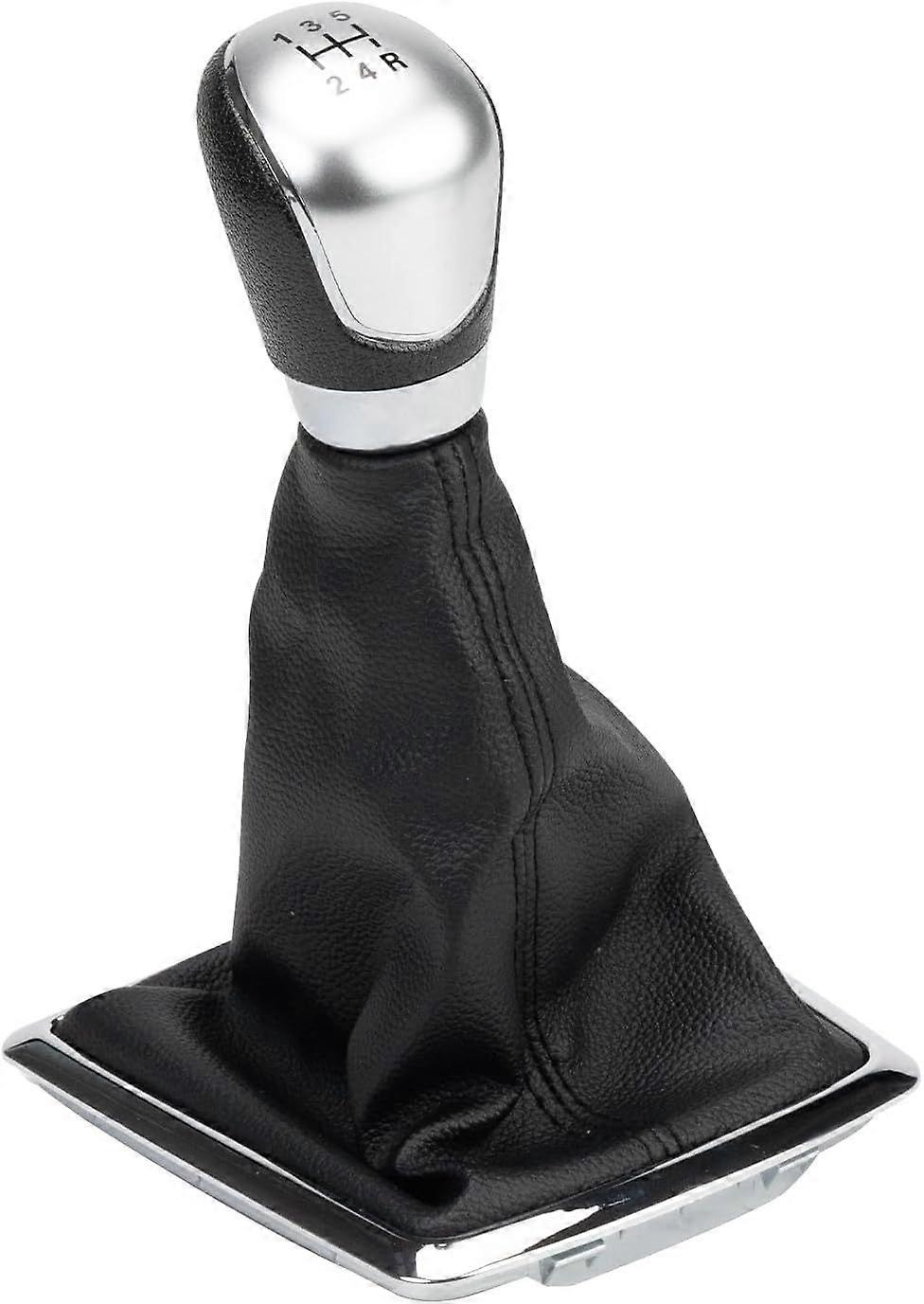 good Speed Gear Shift Knob For Ford Focus Fiesta B-Max C-Max, Chrome Gear Shift Boot For Mondeo KA Ecosport Tourneo Transit Connect Courier 8M5R7H409B