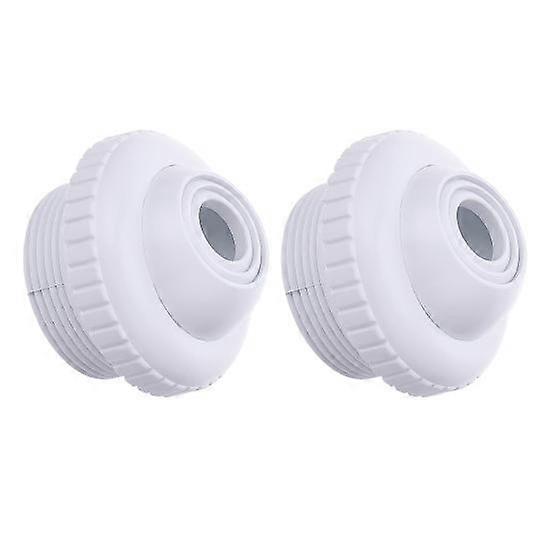 2Pcs Adjustable Pool Jet Nozzles Directional Flow Eyeball Inlet Jet 1-1/2 Inch Thread Durable Plastic SPA Return Jet Fittings