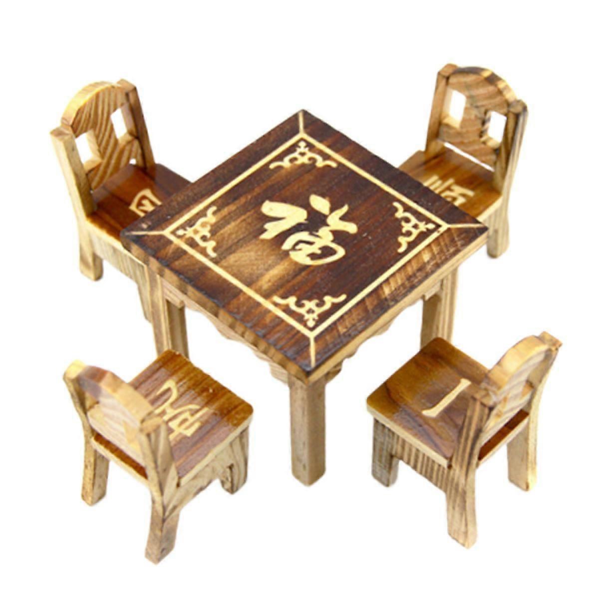Table set for dolls, includes a table, 4 chairs and food accessories to play, by Just Play