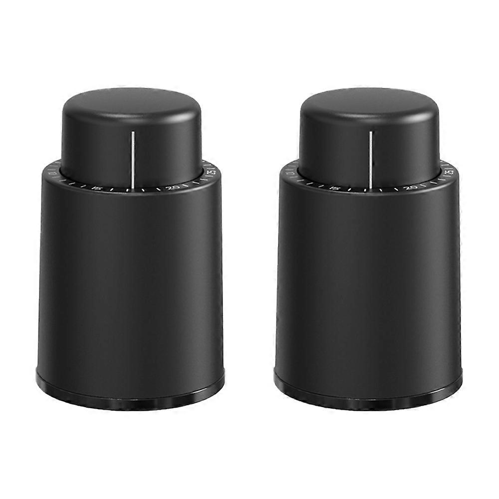2pcs pull-out vacuum stopper - suitable for most red/white wine bottles