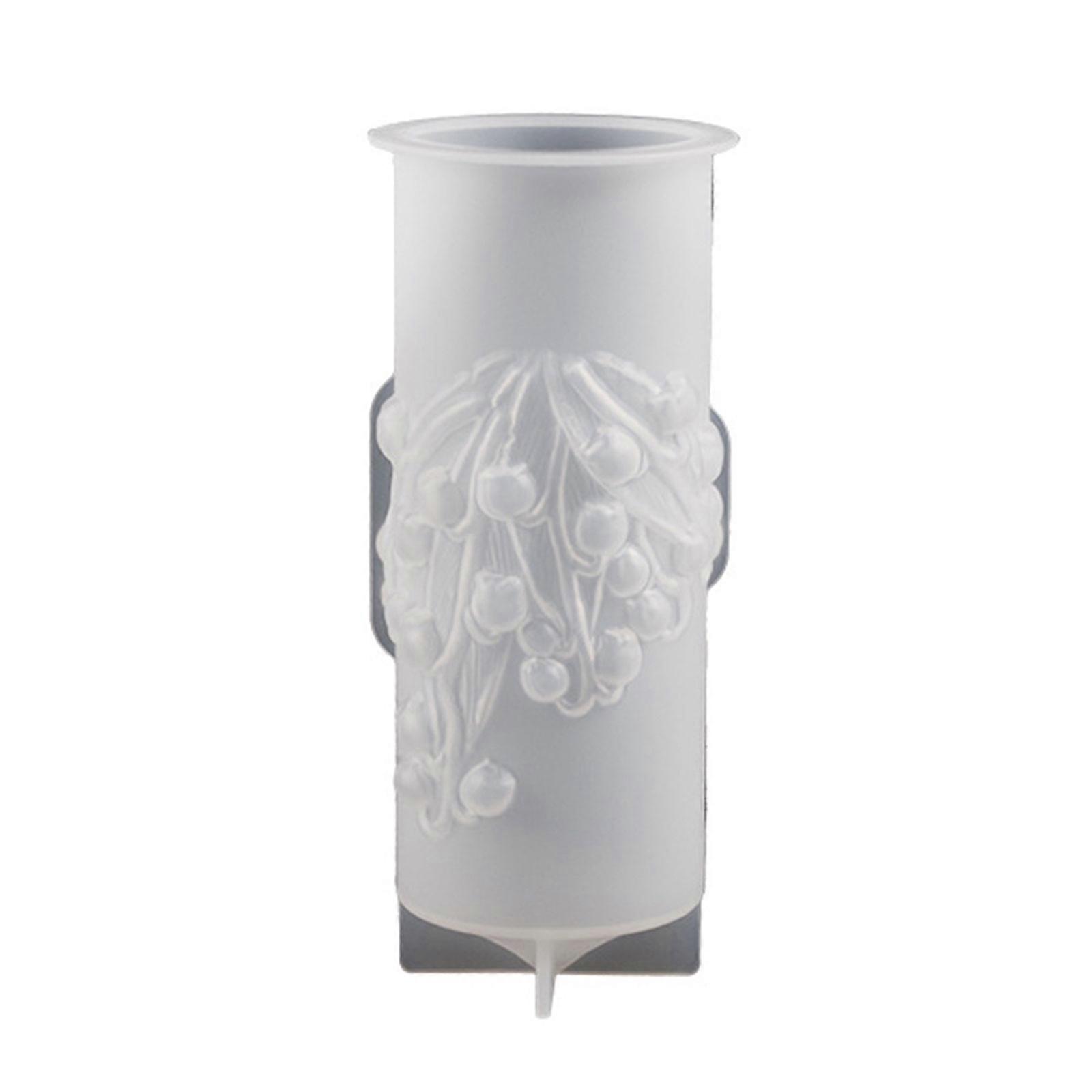 Silicone Mold for Resin Casting and Candle Making Flower Cylinder Resin Mold for Home Decorations, Crafts  small