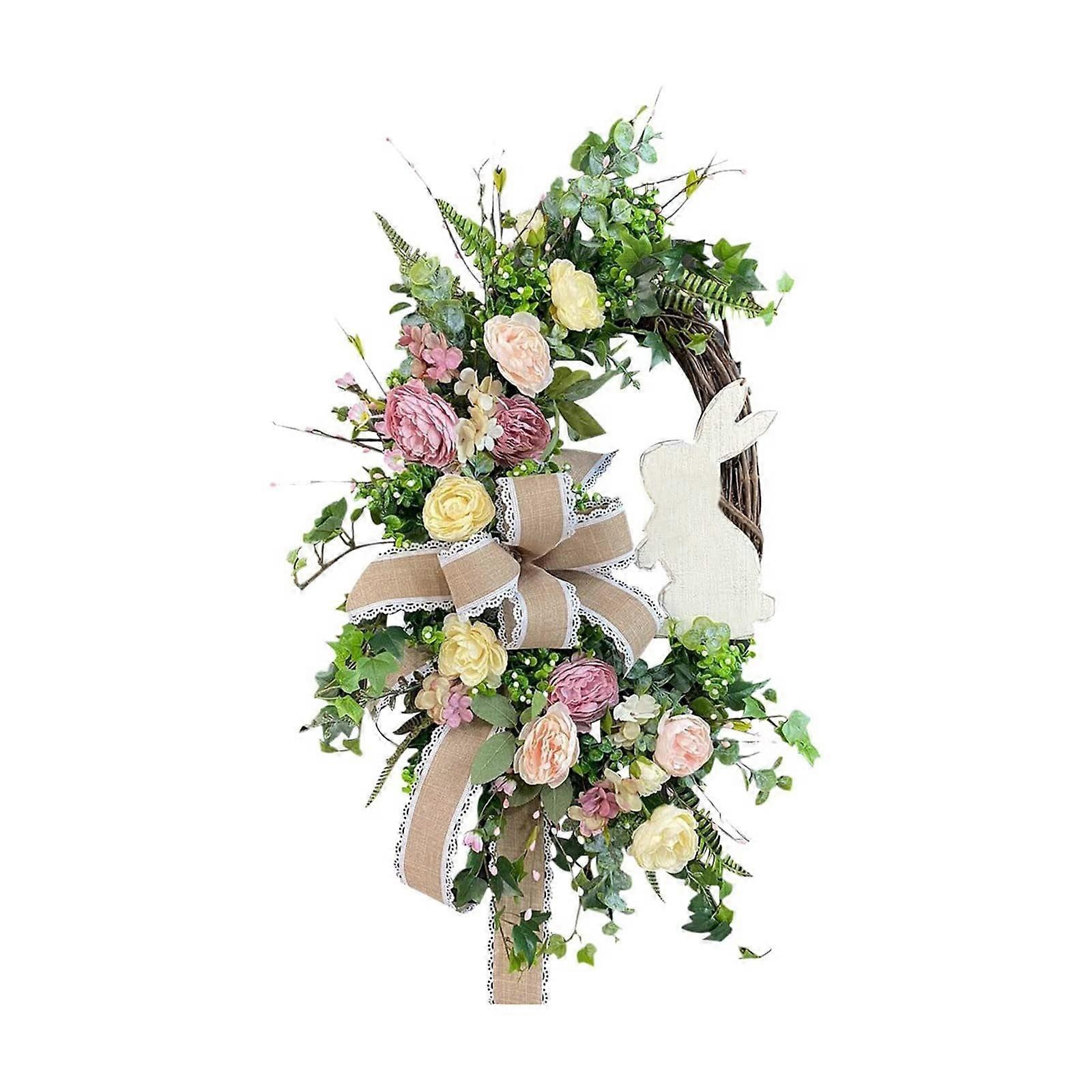 Door Wreath for Easter Day Spring Decoration