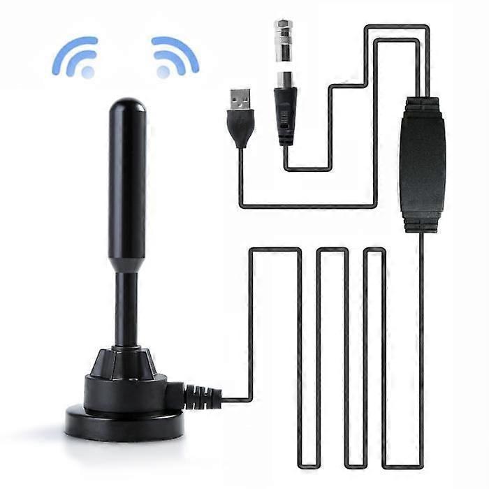 Indoor TV antenna - MOONMINI - 28dBi - Amplifier - Digital - DVB-T/FM