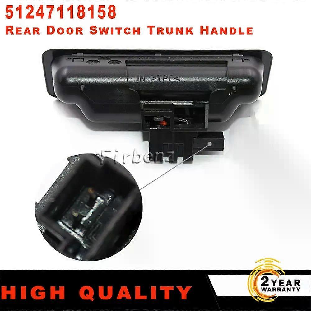Car Rear Trunk Lock Trunk Control Handle Release Switch For BMW E60 E90 E91 E92 E93 E70 E71 7118158 51247118158 Black