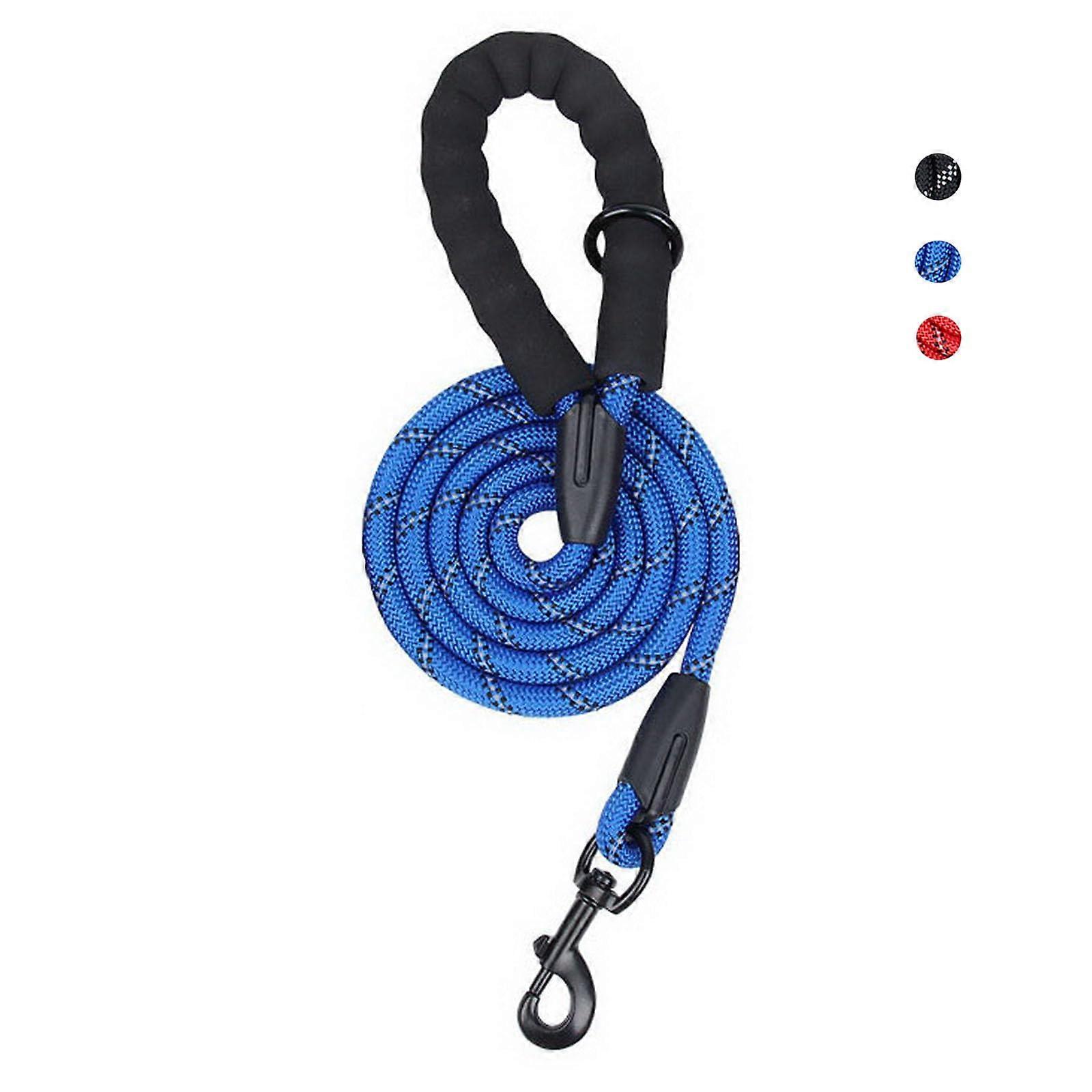 Reflective dog leash for medium dogs size 5x1/2 inches