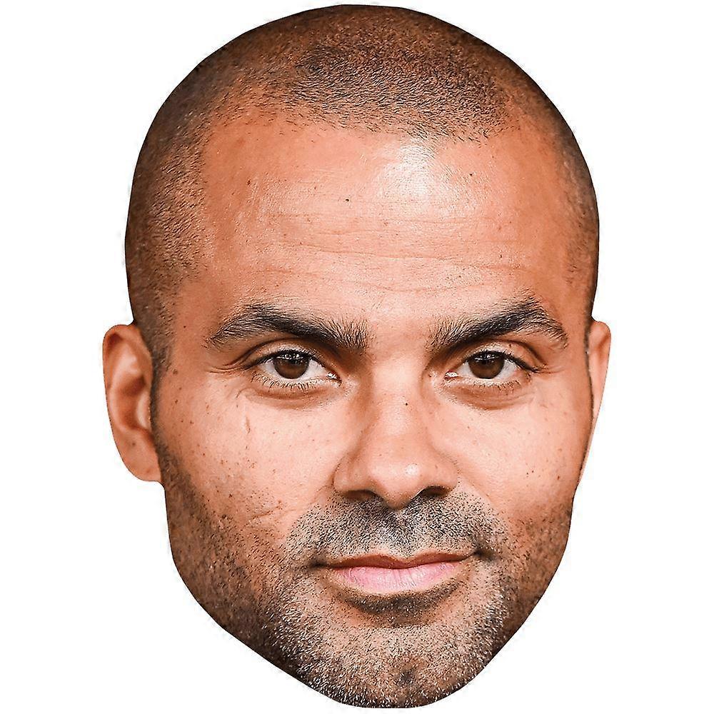 Tony Parker (Stubble) Celebrity Mask, Flat Card Face