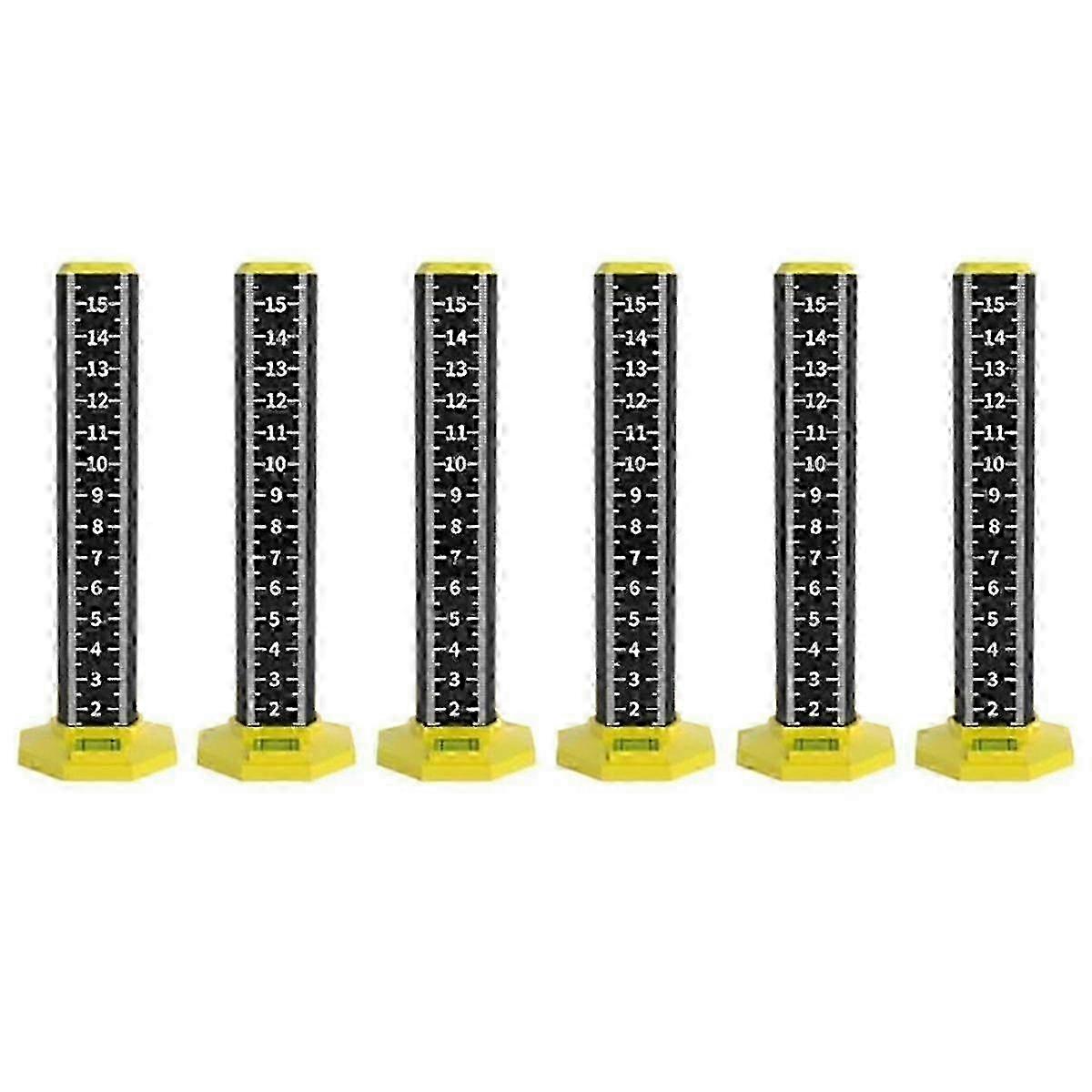 6pcs Ceiling And Floor Tile Height Ruler, Drop Ceiling Installation Tools, Magnetic Base Laser Targ