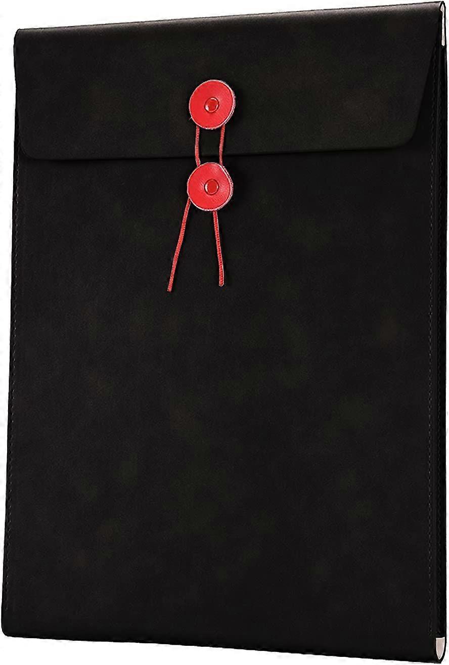 PU Leather A4 Folder File Project File Combination with string Tie