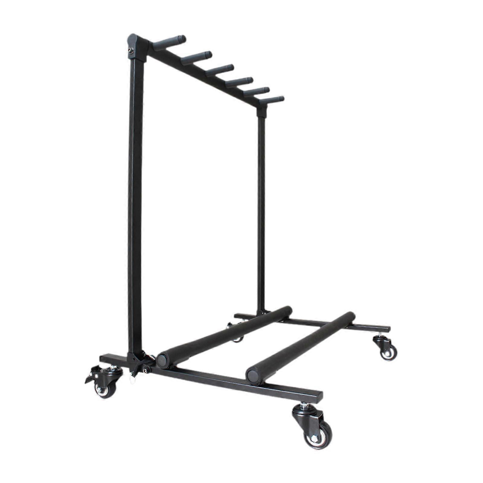 Gitarstativ Metall Multigitar Display Rack for Akustiske Gitarer Bass Stage
