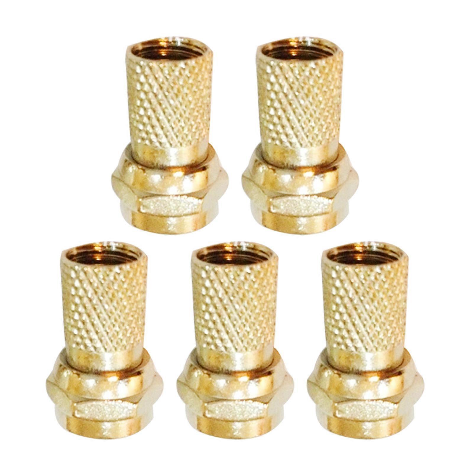 Self Tightening Connectors 75~5 F Connector Waterproof Easy Installation For Networking Communication
